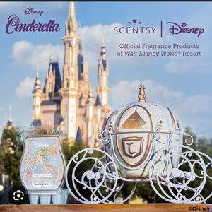 Scentsy Cinderella Carriage Warmer - White and Silver